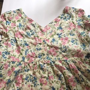 Ralph Lauren floral button down tunic.